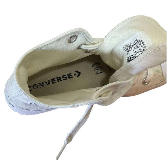 Converse Chuck Taylor AllStar Lugged High Top Canvas White Platform Sneakers 6.5 - Picture 6 of 13